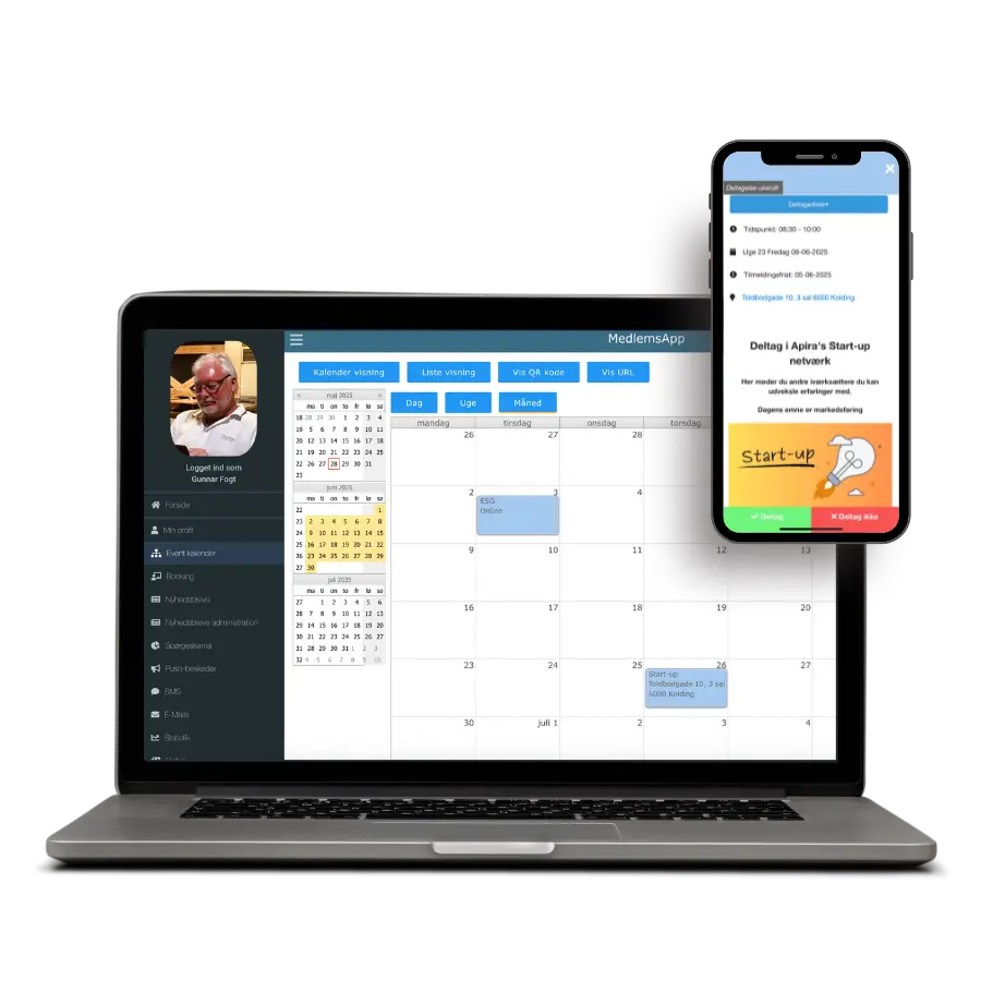 Medlemsapp kalernder - DataSign A/S